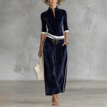 Women's Autumn And Winter Sports Casual Warm Velvet Suit