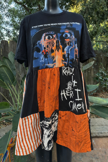 The Nightmare On Elm Street Horror Patchwork Dress
