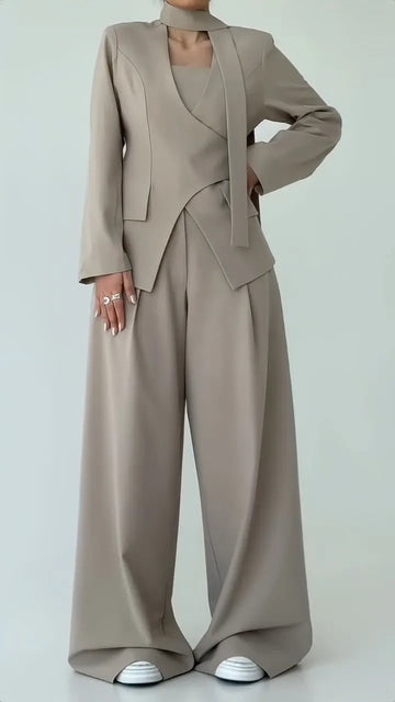 Tailored 2 Piece Pants Suit