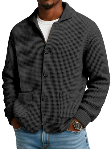 🎄Christmas Sale🔥Autumn And Winter Solid Color Stand Collar Knitted Sweater Jacket