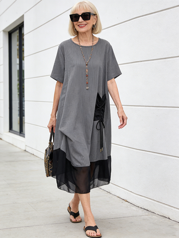 Cotton Dress Women's Medium and Long Skirt