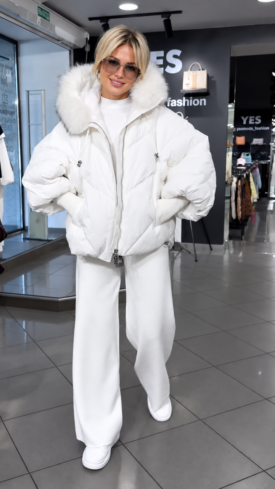 Fur Collar Puffer Jacket