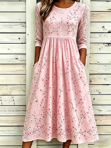 Women's floral printed casual dress