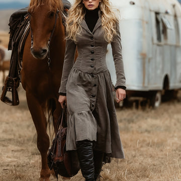 Western Girl Vintage Autumn And Winter Dress