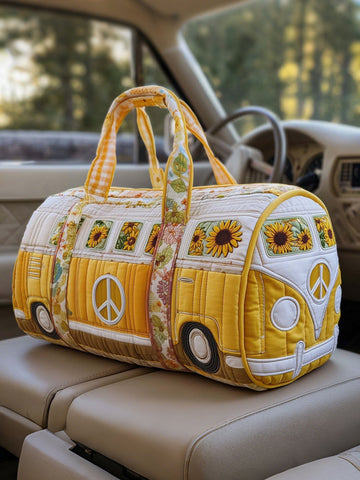 Hippie Box Quilted Daisy Travel Bag